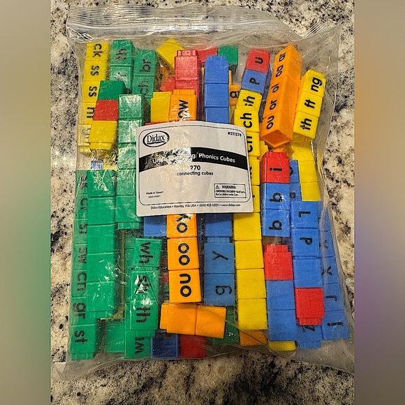 Didax Unifix reading Phonics Cubes Set 270pc - Picture 1 of 2